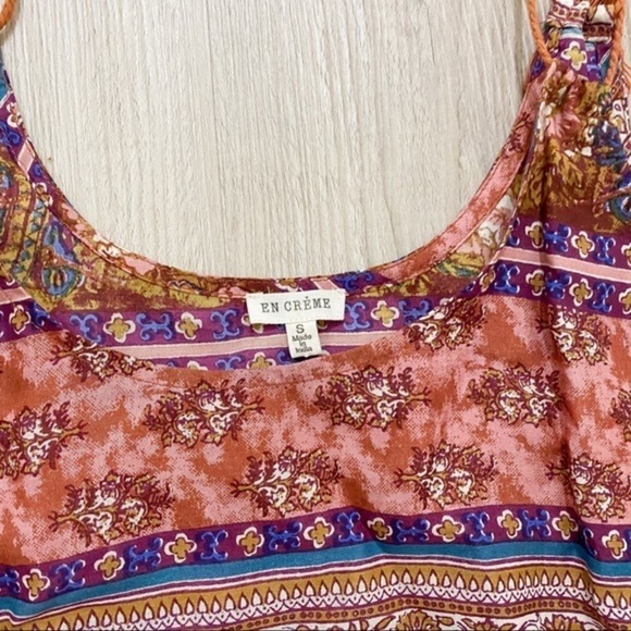 NWT en creme BOHO style Tank Top - Picture 2 of 3